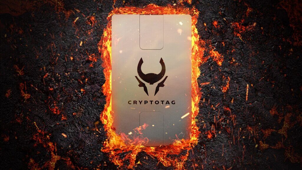 Cryptotag can even resist fire